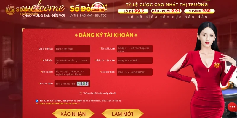 Tổng hợp 3 thao tác tạo tài khoản mới tại nhà cái SODO
